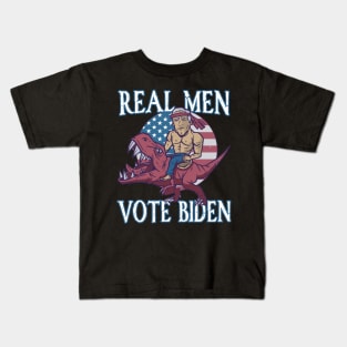 Funny Real Men Vote Biden Kids T-Shirt